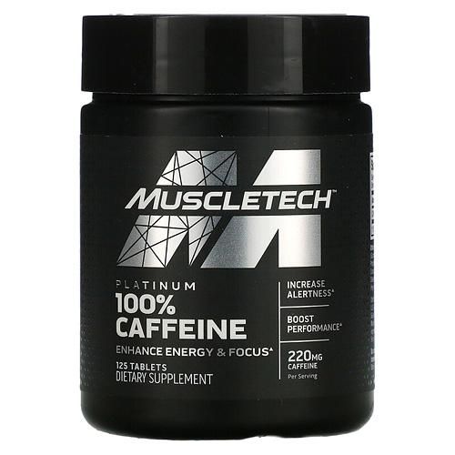 Спортивное питание Platinum 100% Caffeine Muscletech, 125 шт