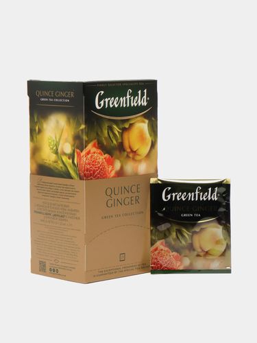 Ko'k choy Greenfield Quince ginger, купить недорого