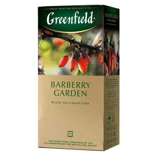 Черный чай Greenfield Burberry garden, 25 шт