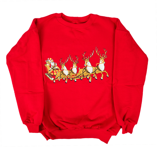 Svitshot Nazar Oversize "Santa" NY40, Qizil