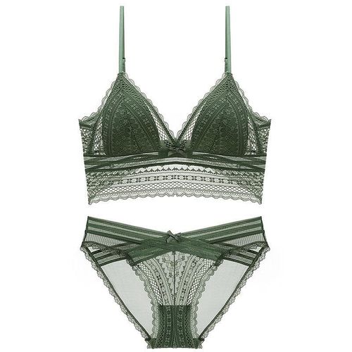 Комплект нижнего белья Walhala Lingerie TY081KZ, зеленый