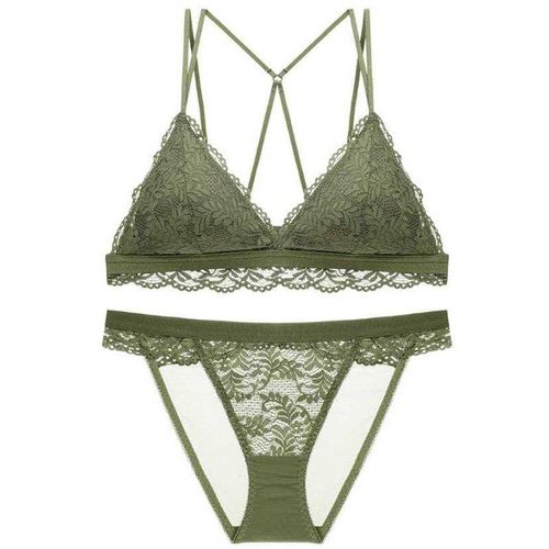 Комплект нижнего белья Walhala Lingerie TY057KZ, зеленый