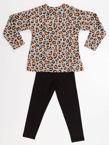 Ikkitalik to'plam Denokids CFF-21S1-043, Qora-Leopard, фото