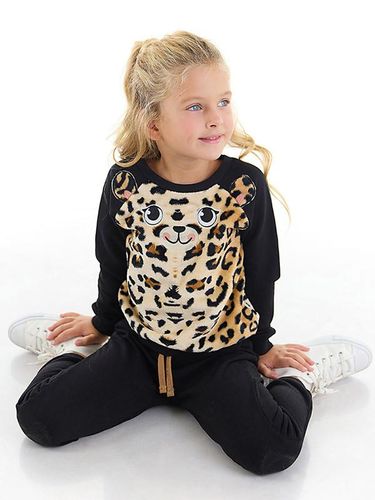 Ikkitalik to'plam "Leopard" Denokids CFF-22K1-011, Qora