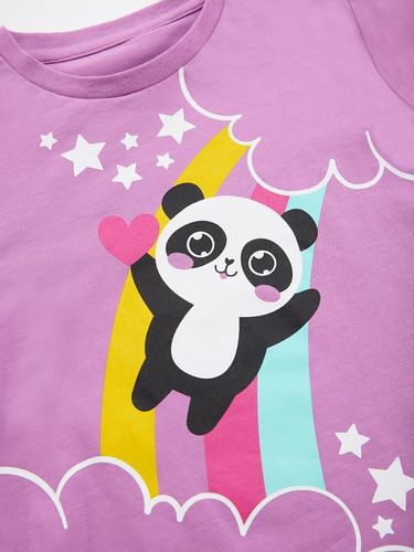 Ikkitalik to'plam "Panda" Denokids CFF-22S1-113, Pushti-Binafsha rang, 21308500 UZS