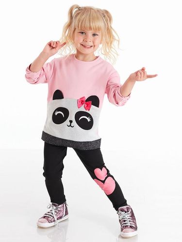 Ikkitalik to'plam "Panda" Denokids CFF-20S1-121, Pushti-Qora