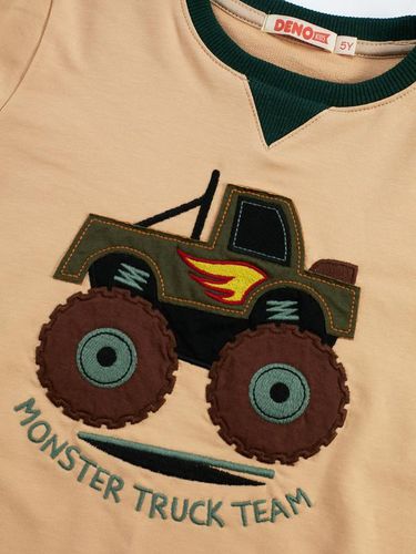 Ikkitalik to'plam "Monstr Trak" Denokids CFF-21S1-101, , Xaki-Krem rang, arzon