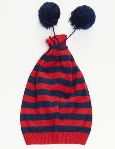 Вязаная шапка "Дино" Denokids CFF-20S1-007, Темно Синий-Красный, фото