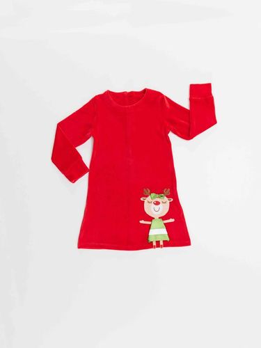 Baxmal ko'ylak "Yoqimtoy kiyik" Denokids CFF-18K1-101, в Узбекистане