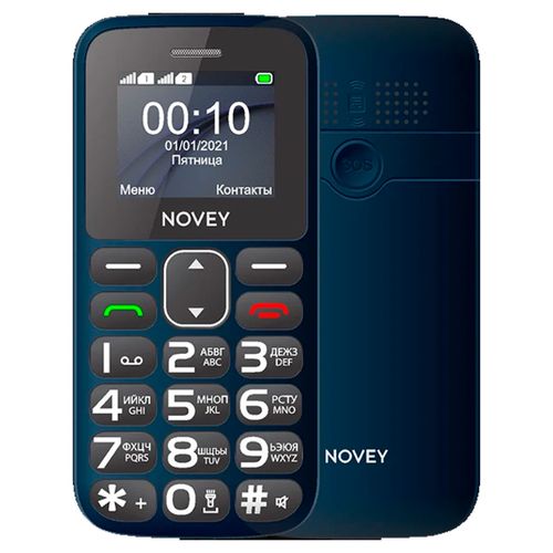 Кнопочный телефон Novey B10, 32/32 MB, Темно-Синий, Dual