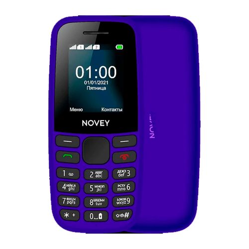 Кнопочный телефон Novey 100, 32/32 MB, Синий, Dual