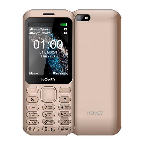 Tugmali telefon Novey X100, 32/32 MB, Oltin, Dual