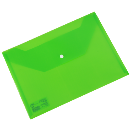 Папка-конверт с кнопкой (зл) 10452 Deli, Зеленый