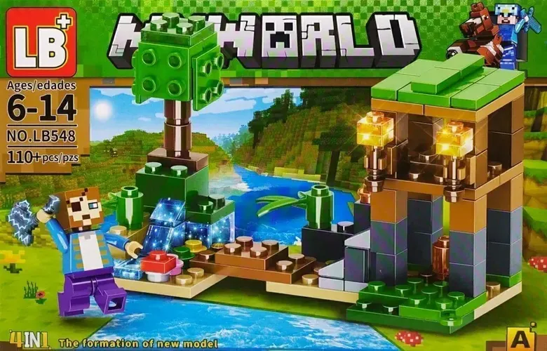 Конструктор для детей,Lego my world, 79+дет