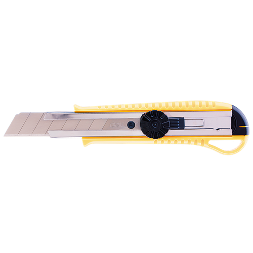 Нож канцелярский 18мм 2044 Deli, Желтый