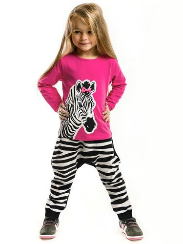 Ikkitalik to'plam "Zebra" Denokids CFF-20S1-407, Pushti-Qora