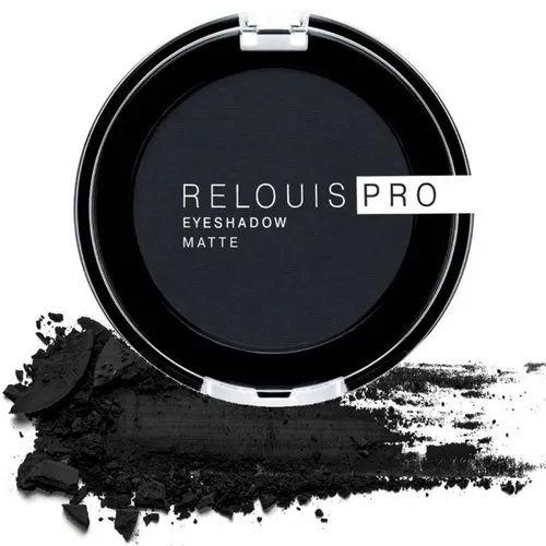 Ko'z qovoqlari uchun soya RELOUIS PRO EYESHADOW MATTE, CARBON, 17