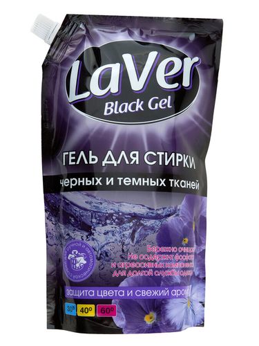 Гель для стирки Laver Black Gel, 1000 мл