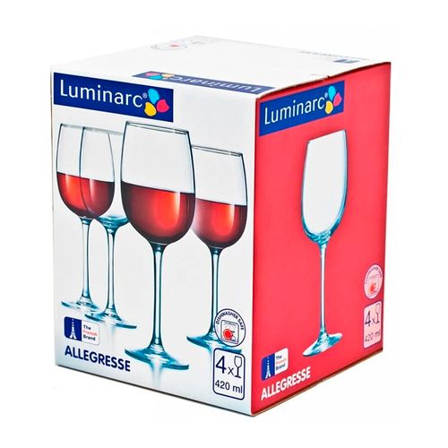 Vino uchun bokallar to'plami Luminarc Allegresse H8166