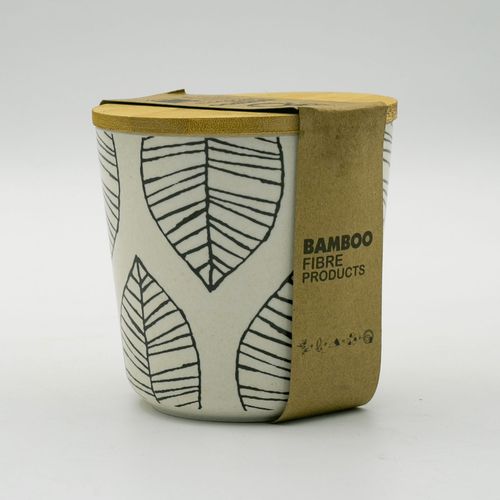 Банка "Bamboo" S круглая Mayolika 5217247, Молочный