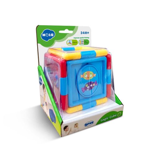 Логический кубик Hola Toys A7990, Разноцветный, купить недорого