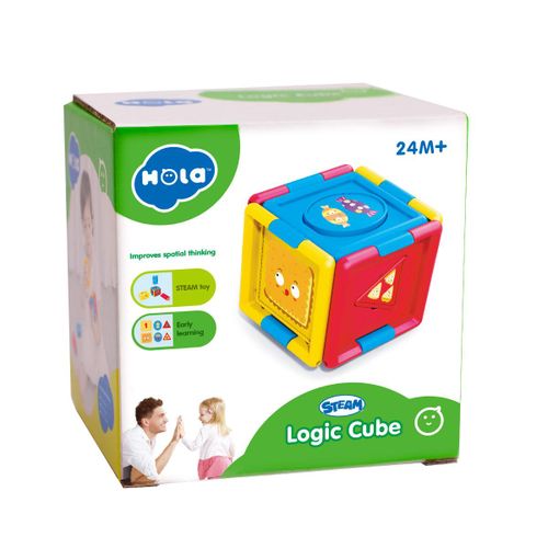 Логический кубик Hola Toys A7990, Разноцветный