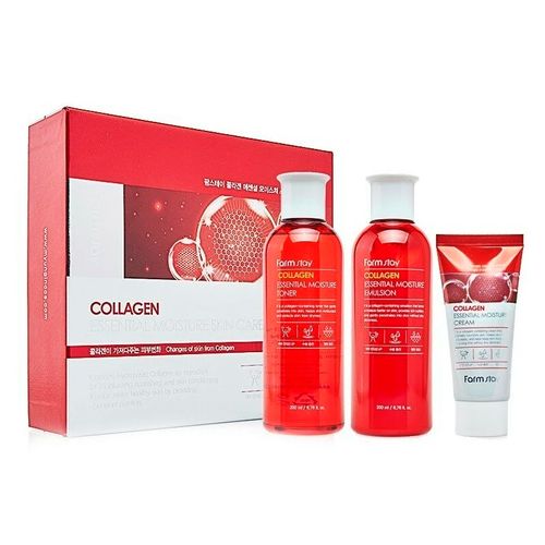 To'plam Farmstay collagen essential skin care set, купить недорого