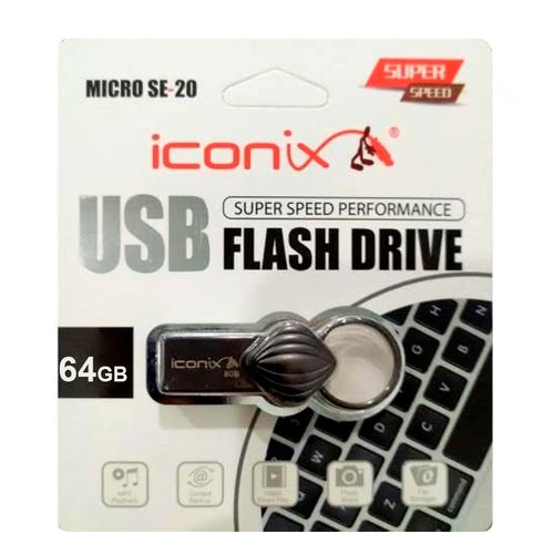 Флешка iConix Mini USB Flash SE-20, 64 GB