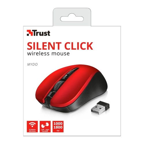 Мышь Trust MYDO SILENT WL, Red, фото