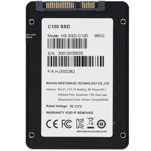 Hikvision SATA HS-SSD-C100/960G qattiq disk