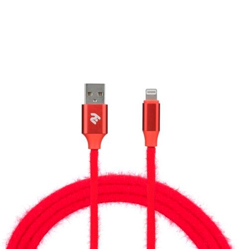 Кабель 2E Fur USB 2.4 to Lightning Cable, Красный