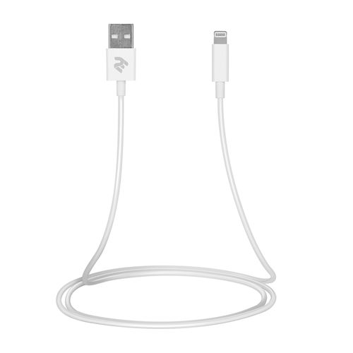 Кабель 2E USB 2.4 to Lightning Cable Molding Type, Белый