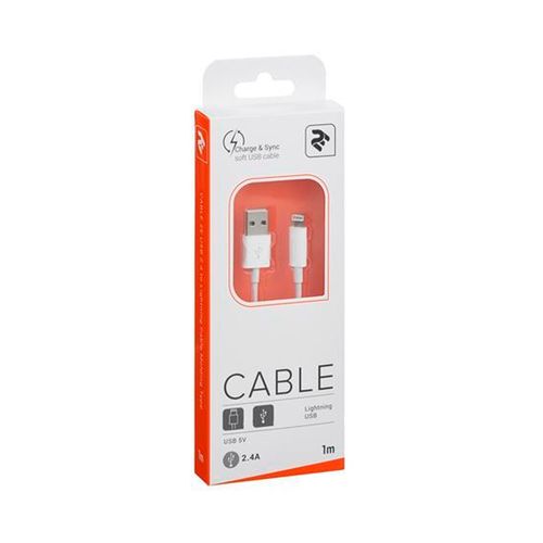 Kabel 2E USB 2.4 dan Lightning kabelini qoliplash turiga, oq, в Узбекистане