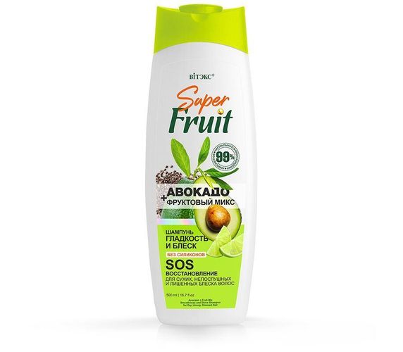 Soch uchun shampun Vitex Super Fruit Avokado