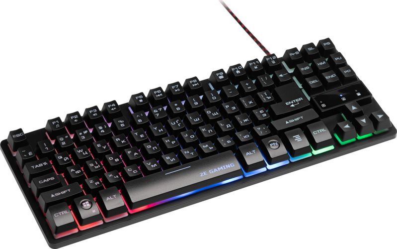 Клавиатура игровая 2E GAMING KG290 LED USB Black Ukr, Черный, купить недорого