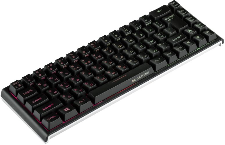 Клавиатура беспроводная игровая 2E GAMING KG360 RGB 68key USB Ukr, Черный, купить недорого