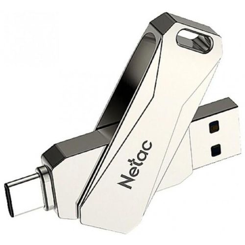 Флеш-накопитель Netac USB+TypeC U782C, Серый, 32 GB, в Узбекистане