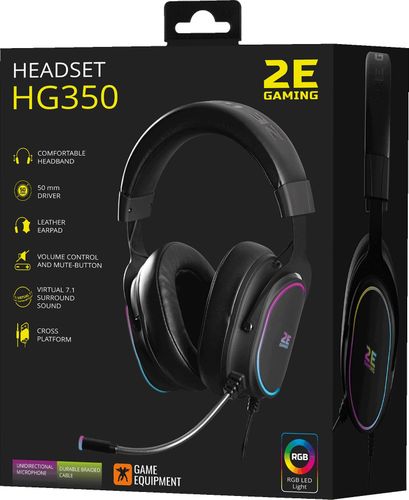 Гарнитура игровая 2E GAMING HG350 RGB USB 7.1, фото