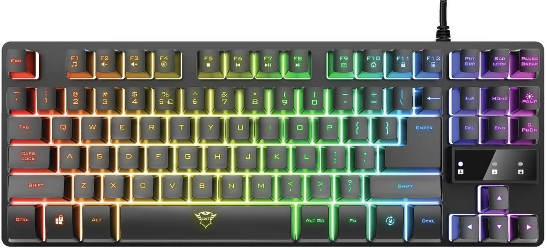 Клавиатура игровая Trust GXT 833 Thado TKL Illuminated Gaming Keyboard, Черный