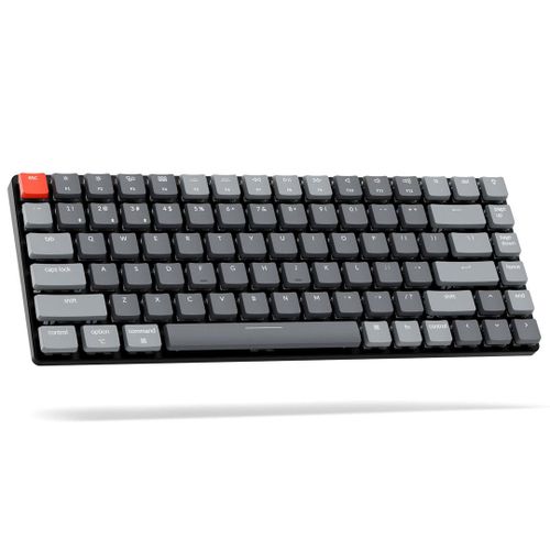 Клавиатура Keychron K3 84 Key Low Profile HotSwappable Optical RGB Russian Layout, Черный-Синий, купить недорого