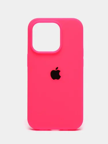 Чехол силиконовый Silicone Case для iPhone 14 Pro, Фуксия