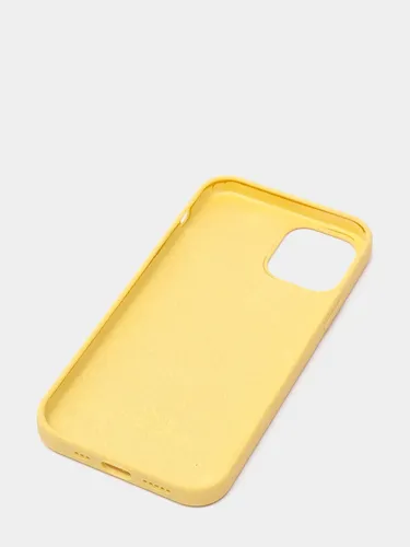 Чехол силиконовый Silicone Case для iPhone 12 / 12 Pro, Желтый, в Узбекистане