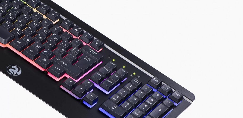 Игровая клавиатура 2E Gaming KG320 LED USB Black Ukr, фото