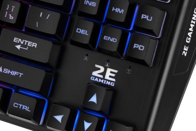 O'yin klaviaturasi 2E GAMING KG355 LED 87key USB Black Ukr (2E-KG355UBK), в Узбекистане