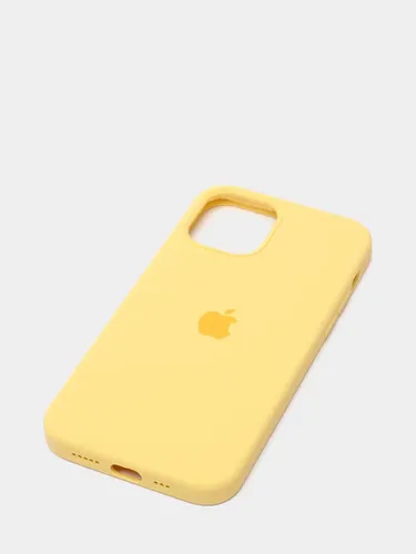 Чехол силиконовый Silicone Case для iPhone 12 / 12 Pro, Желтый, фото