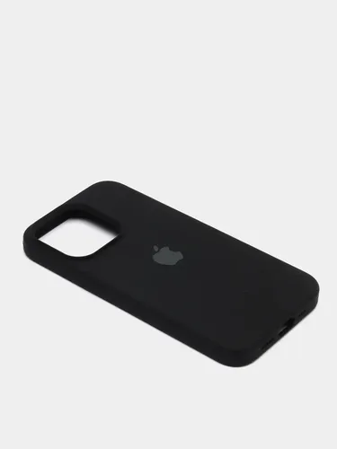 Чехол силиконовый Silicone Case для iPhone 14 Pro Max, Черный, в Узбекистане