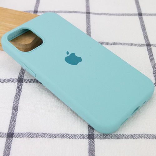 Чехол силиконовый Silicone Case для iPhone 12 / 12 Pro, Мятный, купить недорого