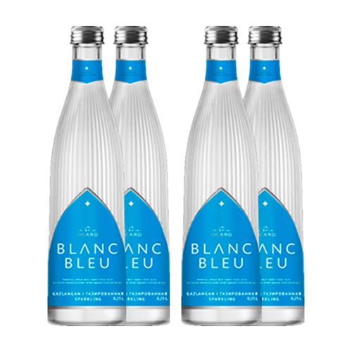 Blanc Bleu премиальная вода с газом, 250 мл, 4 шт