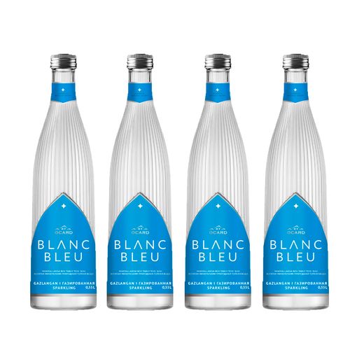 Blanc Bleu gazlangan premial suv, 330 ml, 4 dona