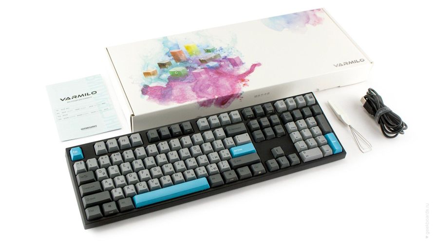 Gaming Klaviatura Varmilo MA108M V2 Moonlight, EC Rose V2, RU, фото № 4